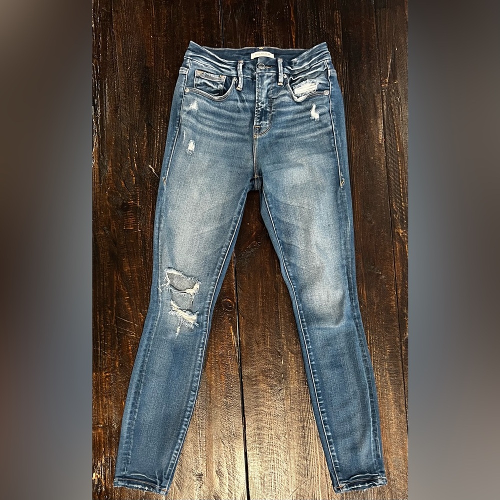 Good American Good Legs Cropped Skinny Jeans - size 25/0 - excellent condition!